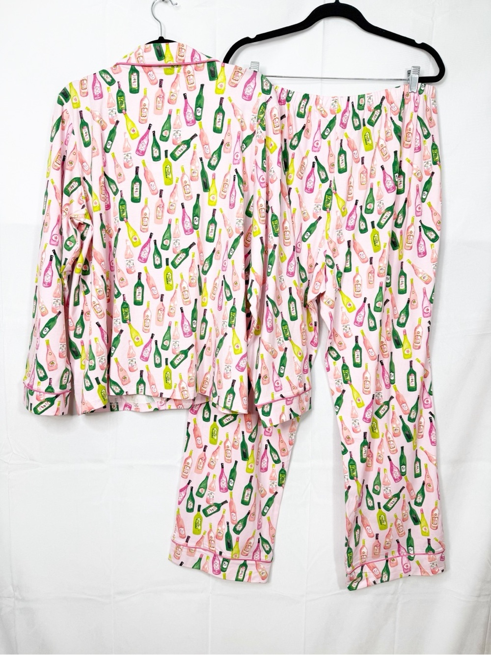 BedHead BedHead Pajamas Wine Tour Long Sleeve Classic Stretch Jersey PJ Set Two - Picture 4 of 16